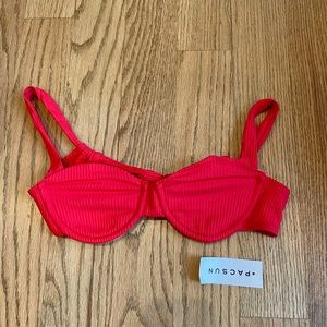 PacSun Kendall & Kylie red bikini top